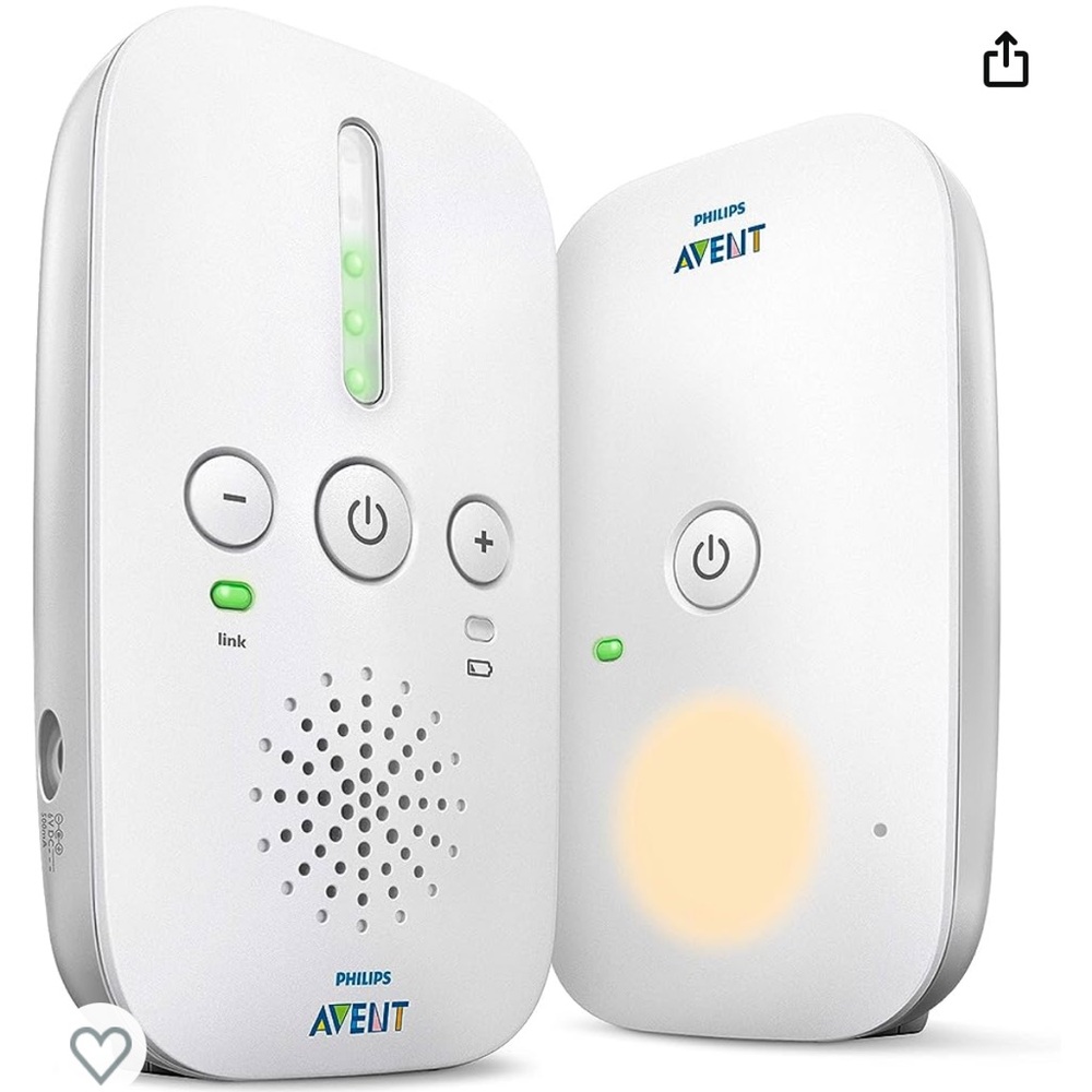 Philips AVENT Audio Baby Monitor DECT, White, SCD502/10